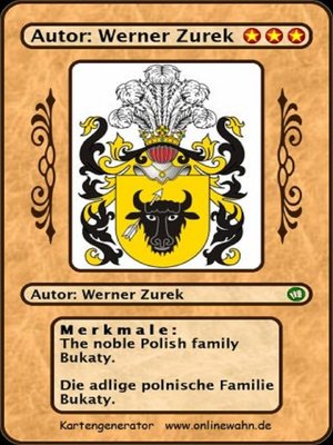 cover image of The noble Polish family Bukaty. Die adlige polnische Familie Bukaty.